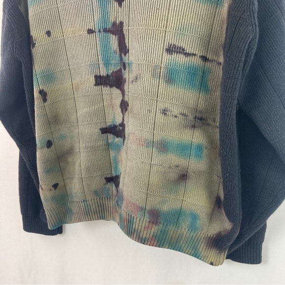 “DAMAGE Control” Custom Bleached and Dyed Cotton Knit Shirt M - Picture 5 of 12